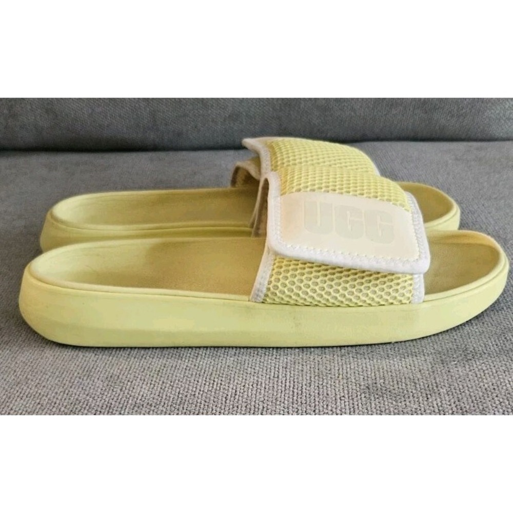 Ugg LA Light Sandals Womens Size 11 Yellow Slides Comfort No Size Tag - Picture 3 of 11